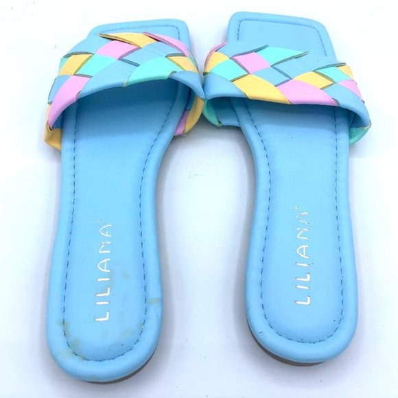 LILIANA TRESHA-1 SLIDES SANDALS MULTIPLE SIZE 8.5 EASTER COLORS - Picture 3 of 4